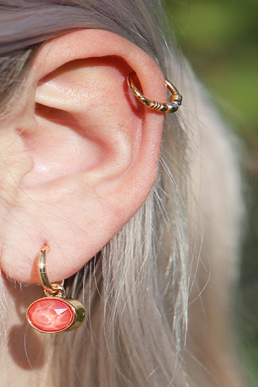 Ohrringe Shine Bright Offwhite Metall h5Bild2