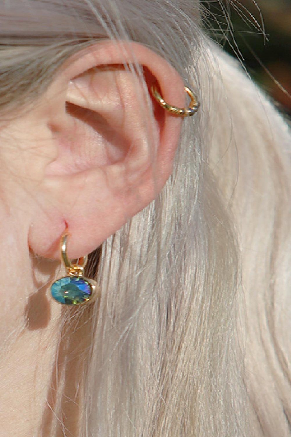 Ohrringe Shine Bright Offwhite Metall h5Bild3