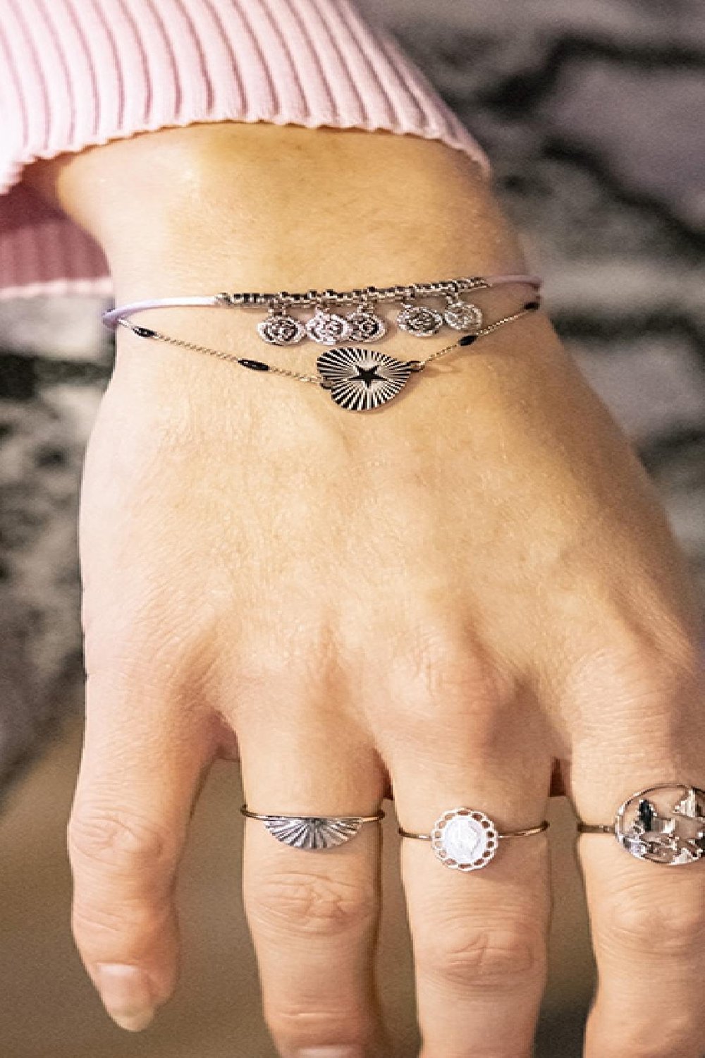 Armband Five Coins Geel Copper Afbeelding2