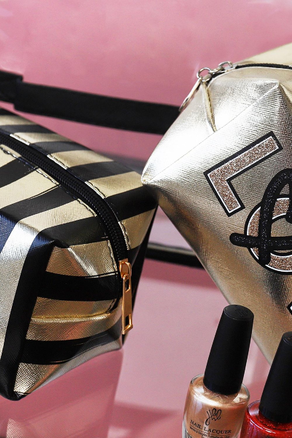 Makeup Tasche Travel Buddy Goldfarbe PVC Bild2