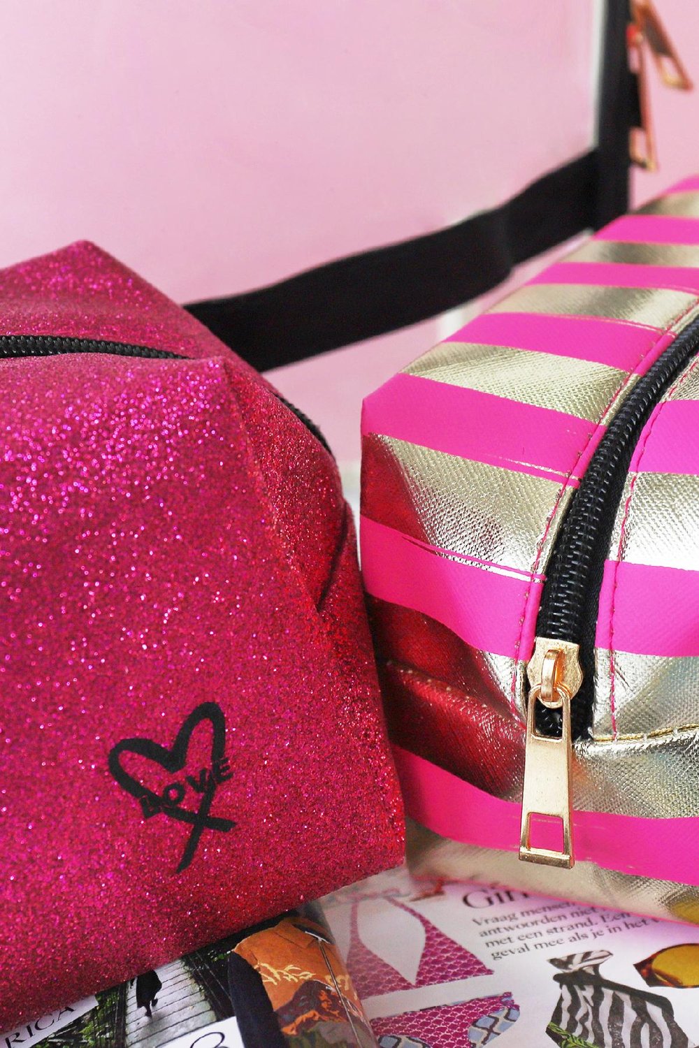 Makeup Tasche Travel Buddy Goldfarbe PVC Bild5