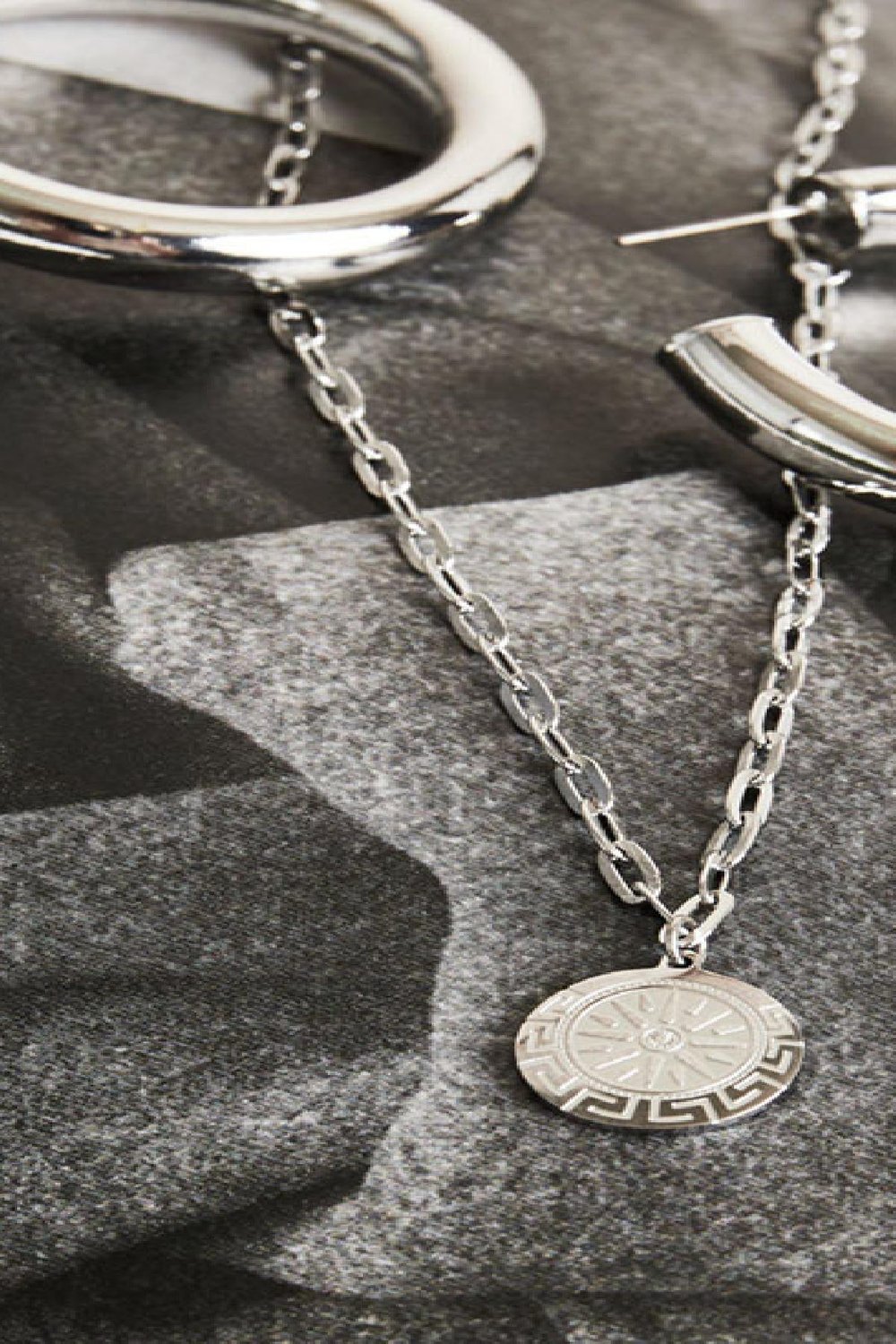 Necklace Chasing The Sun Argenté Acier inoxydable Image2