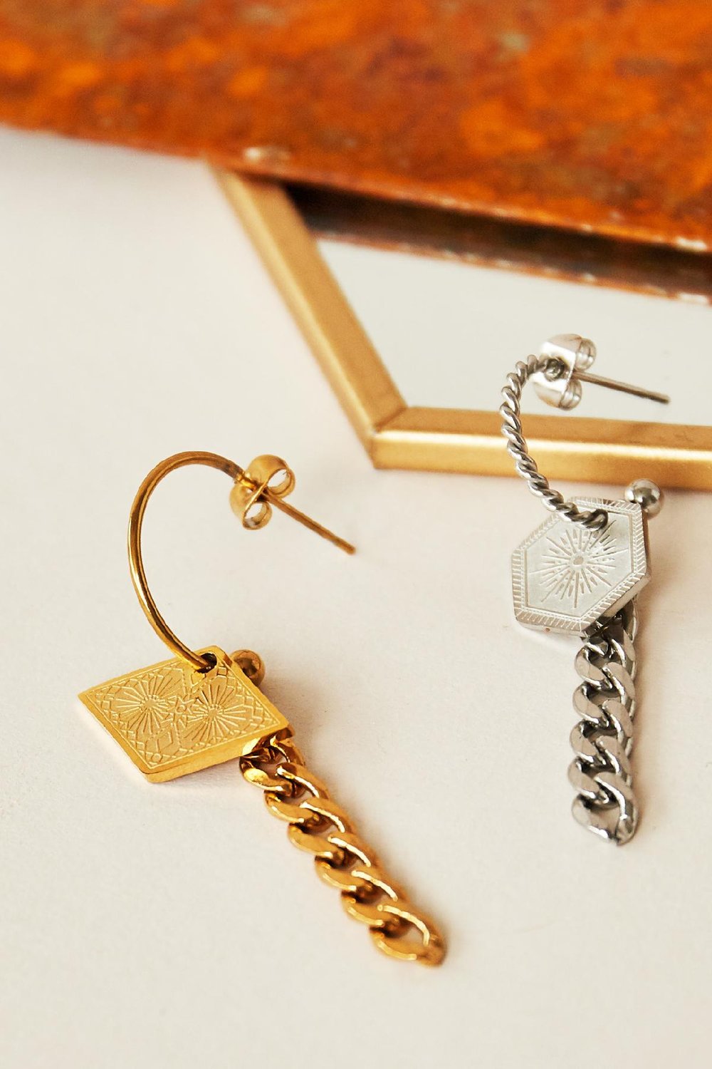 Ohrenkette Creation 1 Silber Edelstahl Bild2