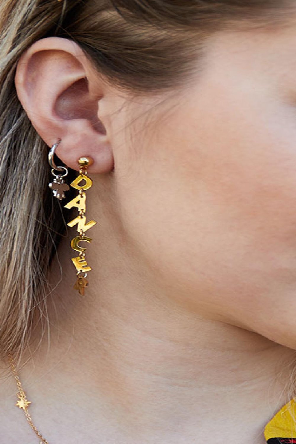 Earrings Dancer Argenté Acier inoxydable Image3