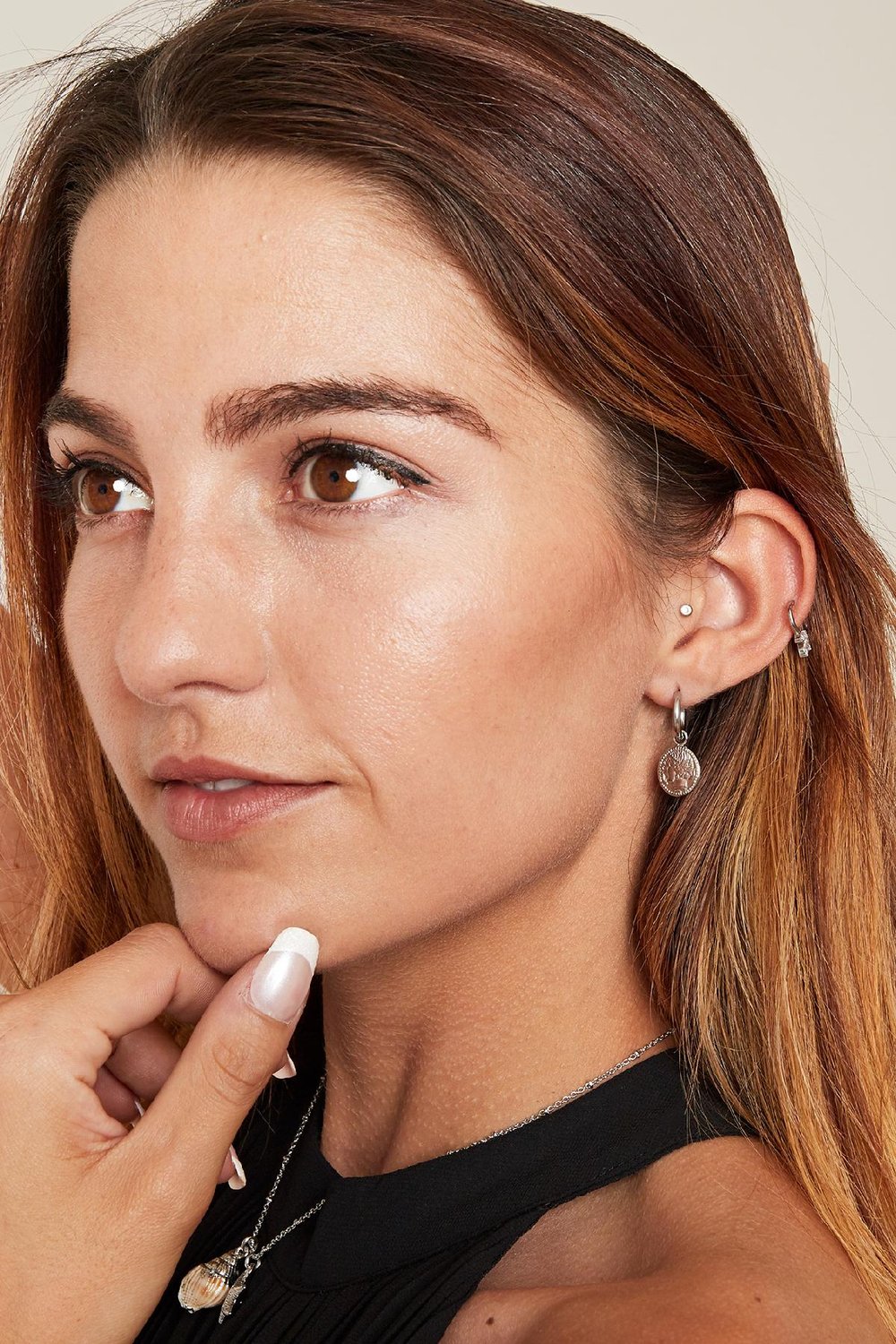 Oorbellen Ancient Beauty  Zilver Stainless Steel Afbeelding3