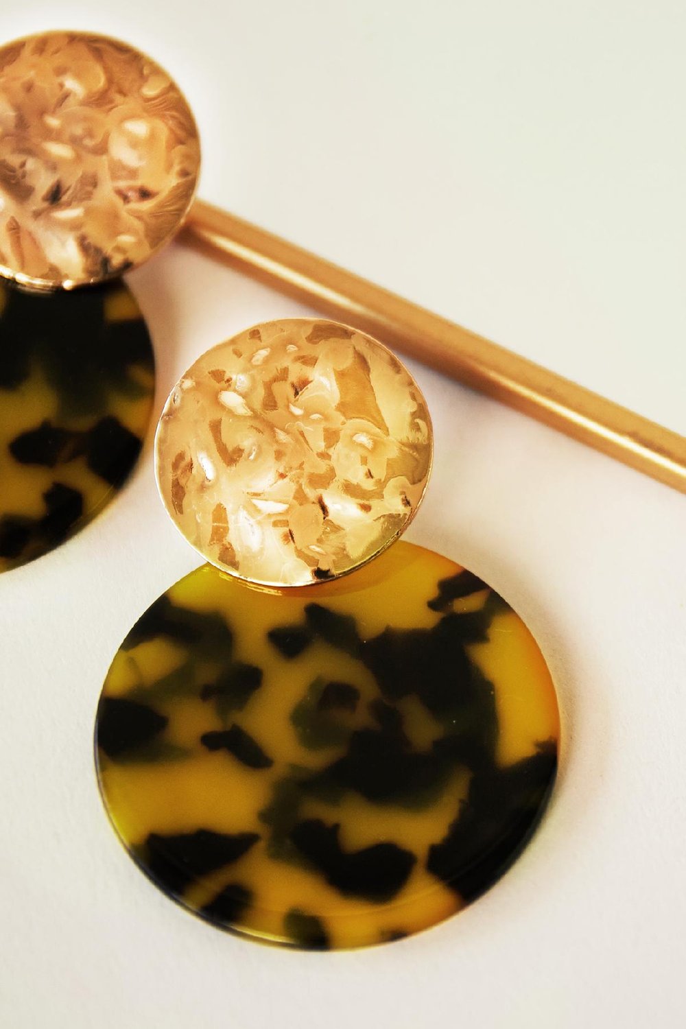 Earrings Wild One Marron Métal Image3