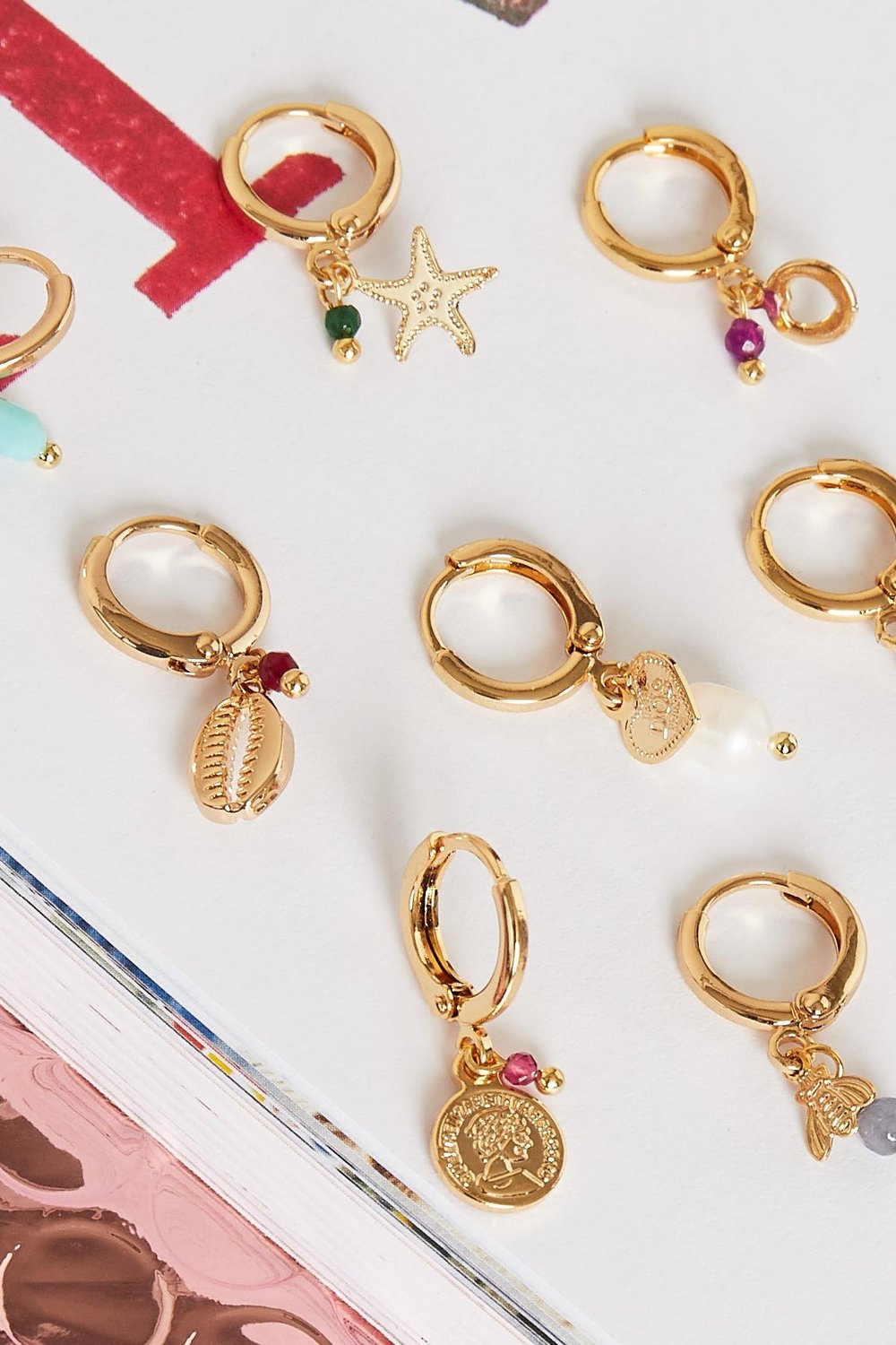 Earrings Bora Bora Color dorado Cobre Imagen3