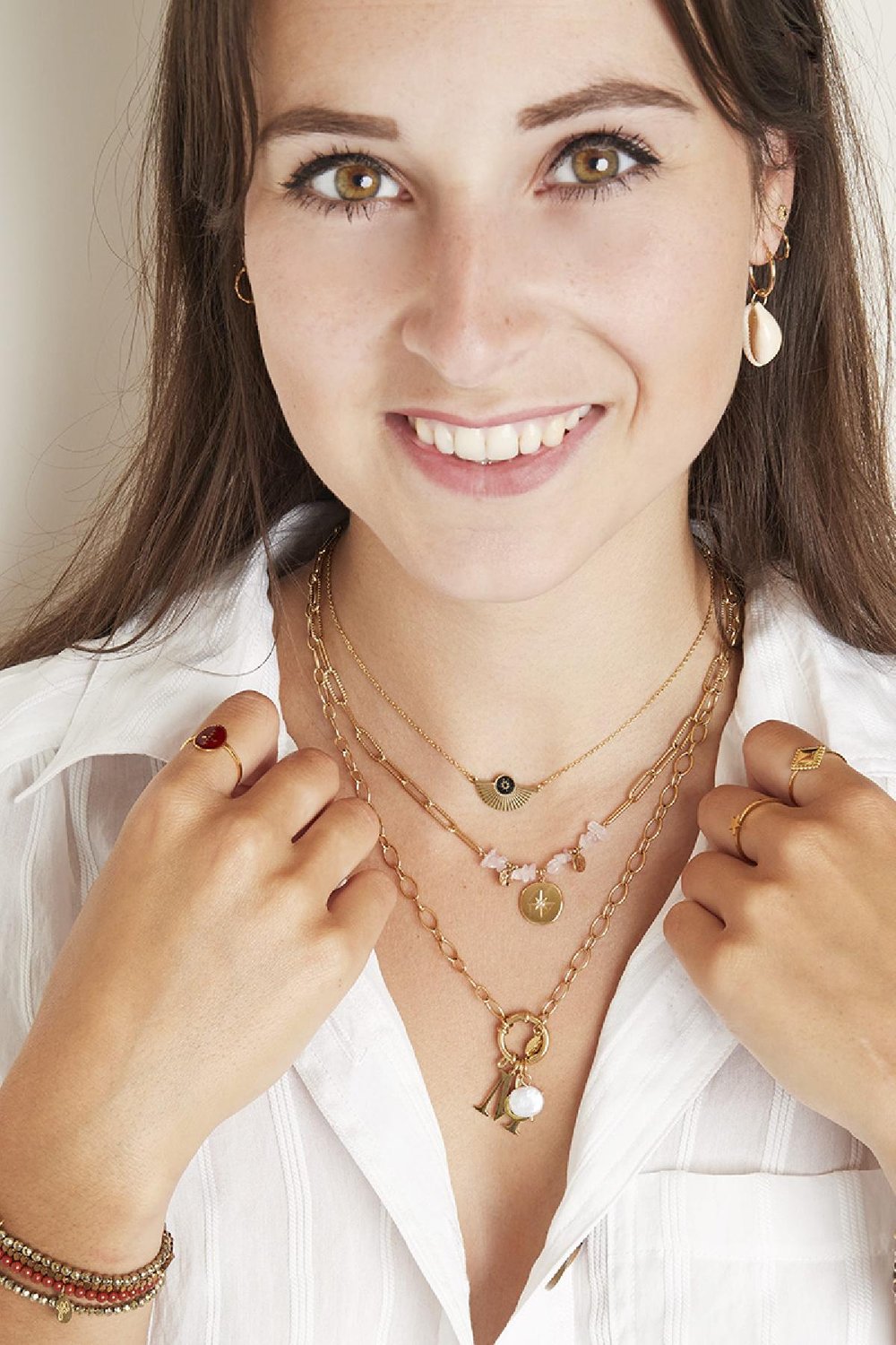 Necklace Celeste Green Stainless Steel Picture3