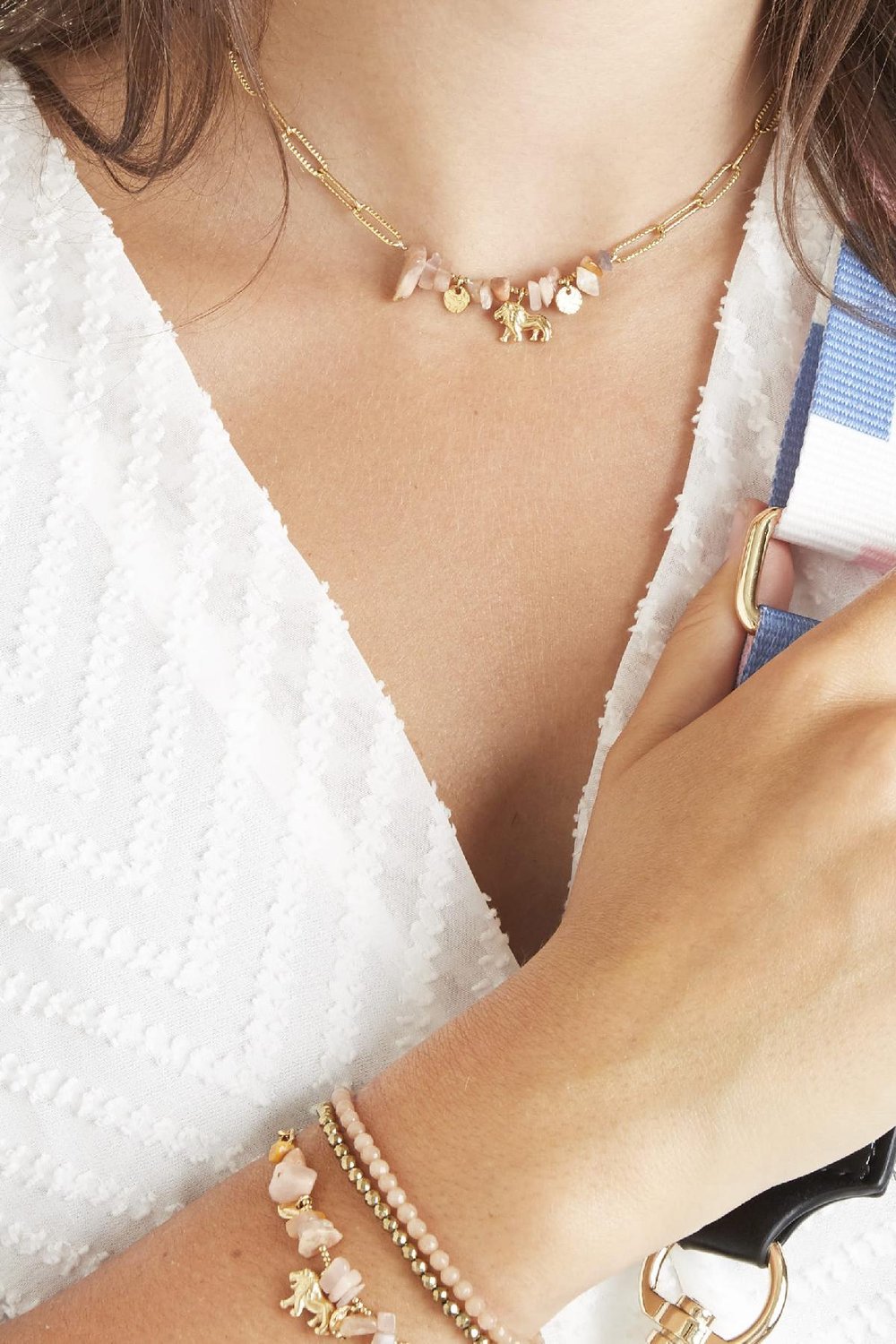 Collier King Of The Jungle Bleu Acier inoxydable Image2