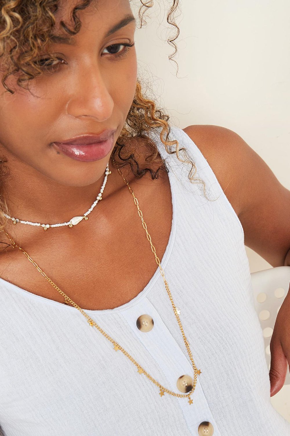 Necklace Fun Fair Blue Copper Picture2