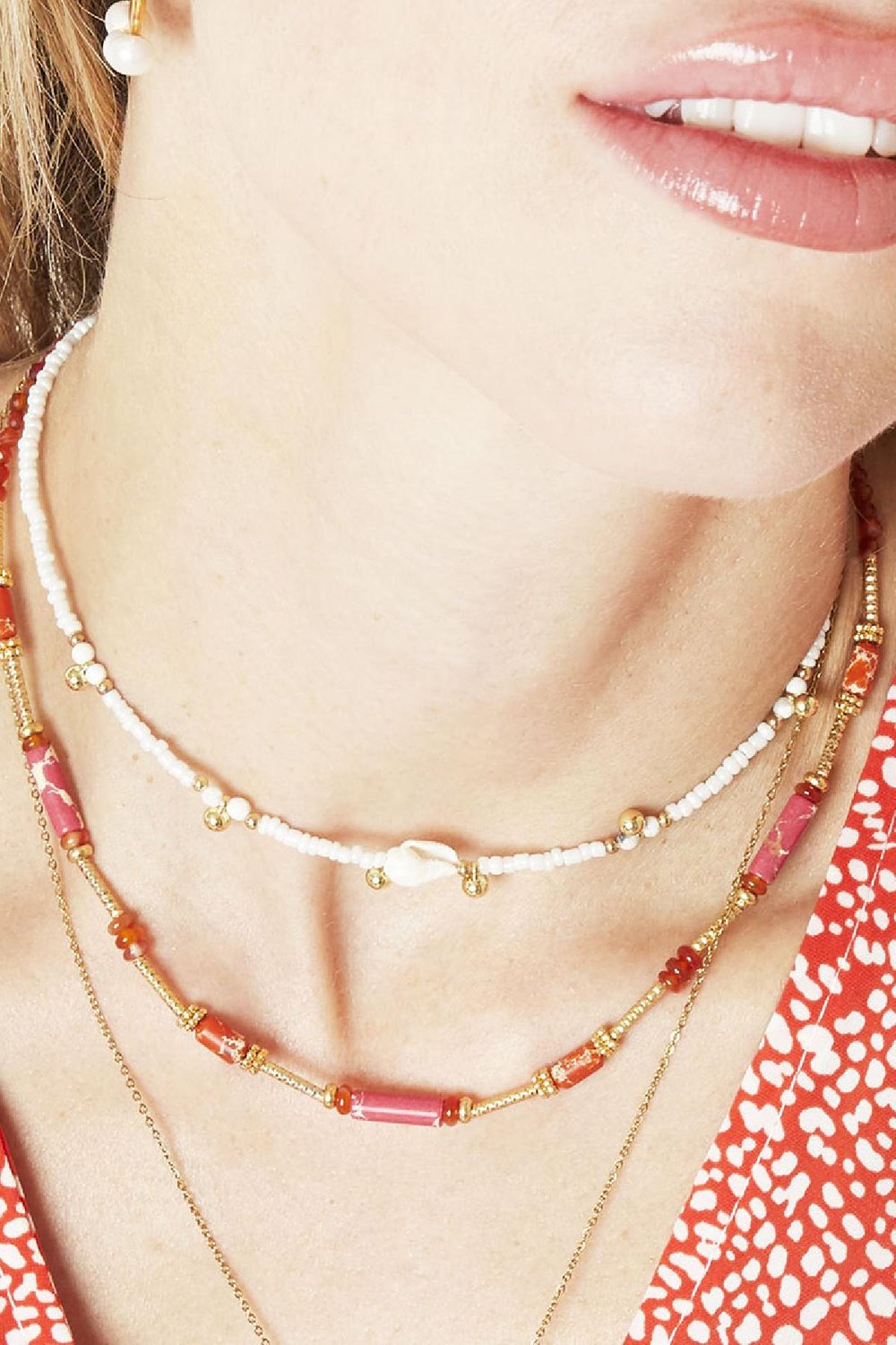 Ketting Magical Nights Wit Koper Afbeelding2