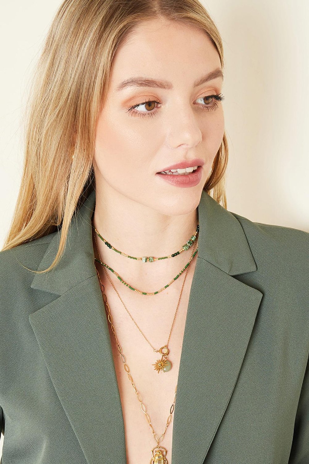 Collier All Natural Noir Acier inoxydable Image2