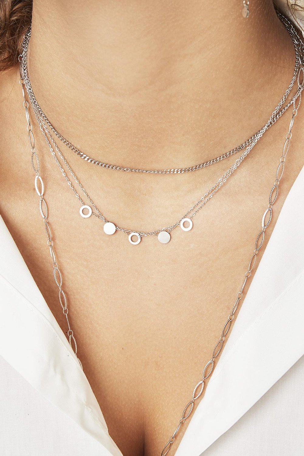 Halskette It's Mutual Silber Edelstahl Bild3