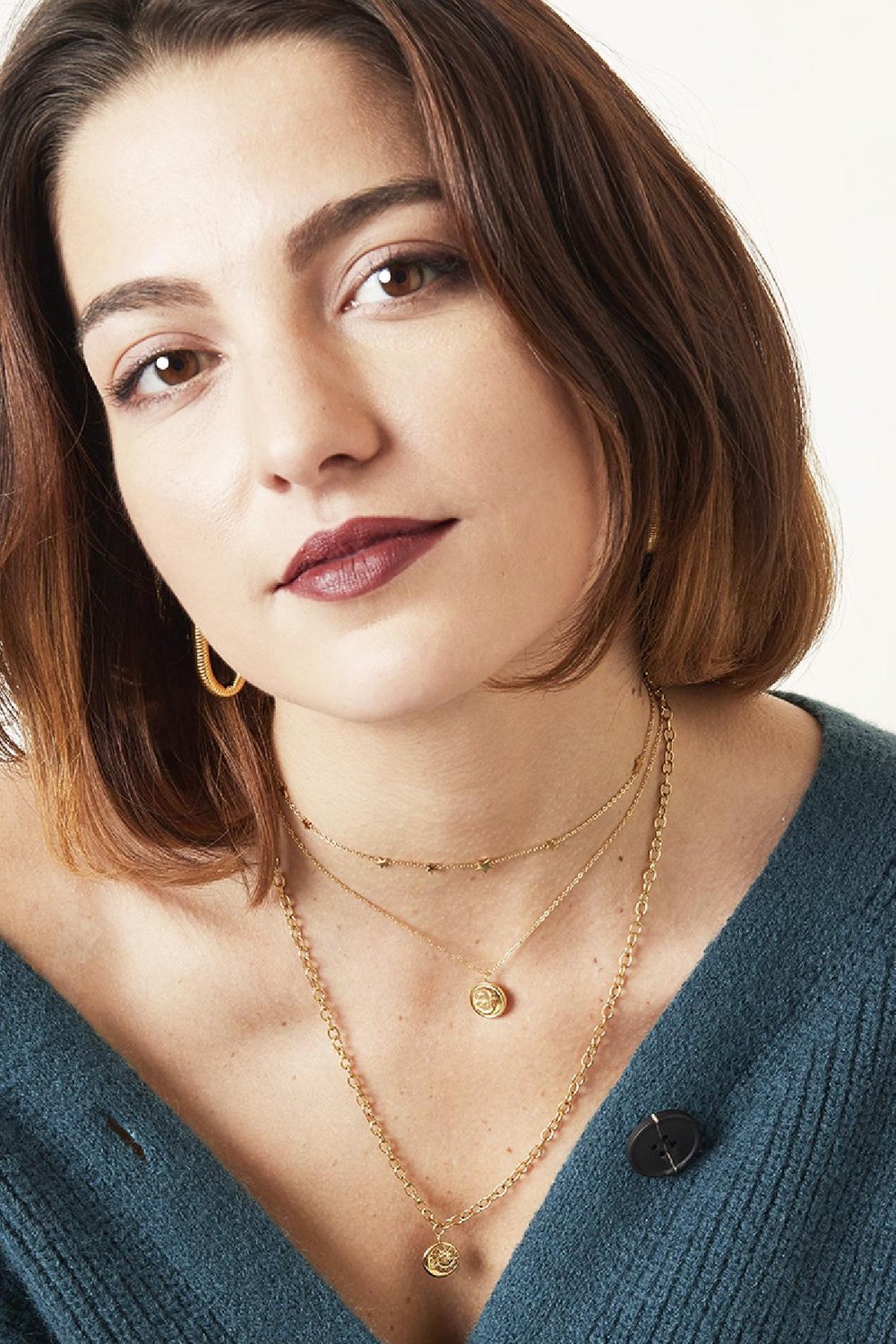 Halskette Glowing Moon Silber Edelstahl Bild3