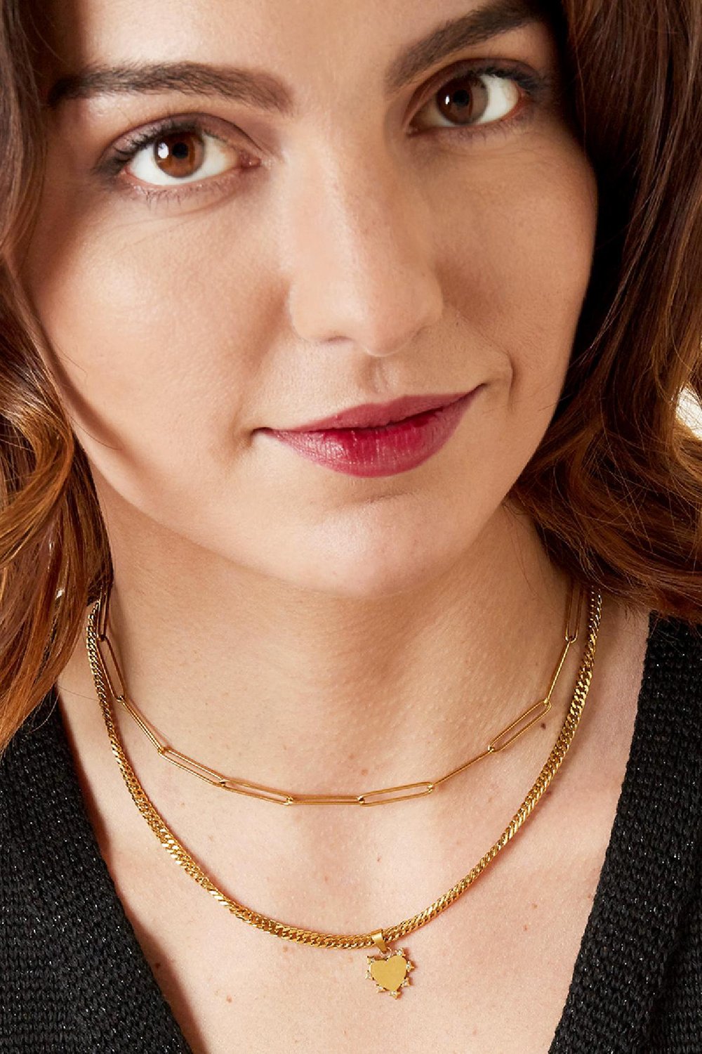 Collier heart you Argenté Acier inoxydable Image3