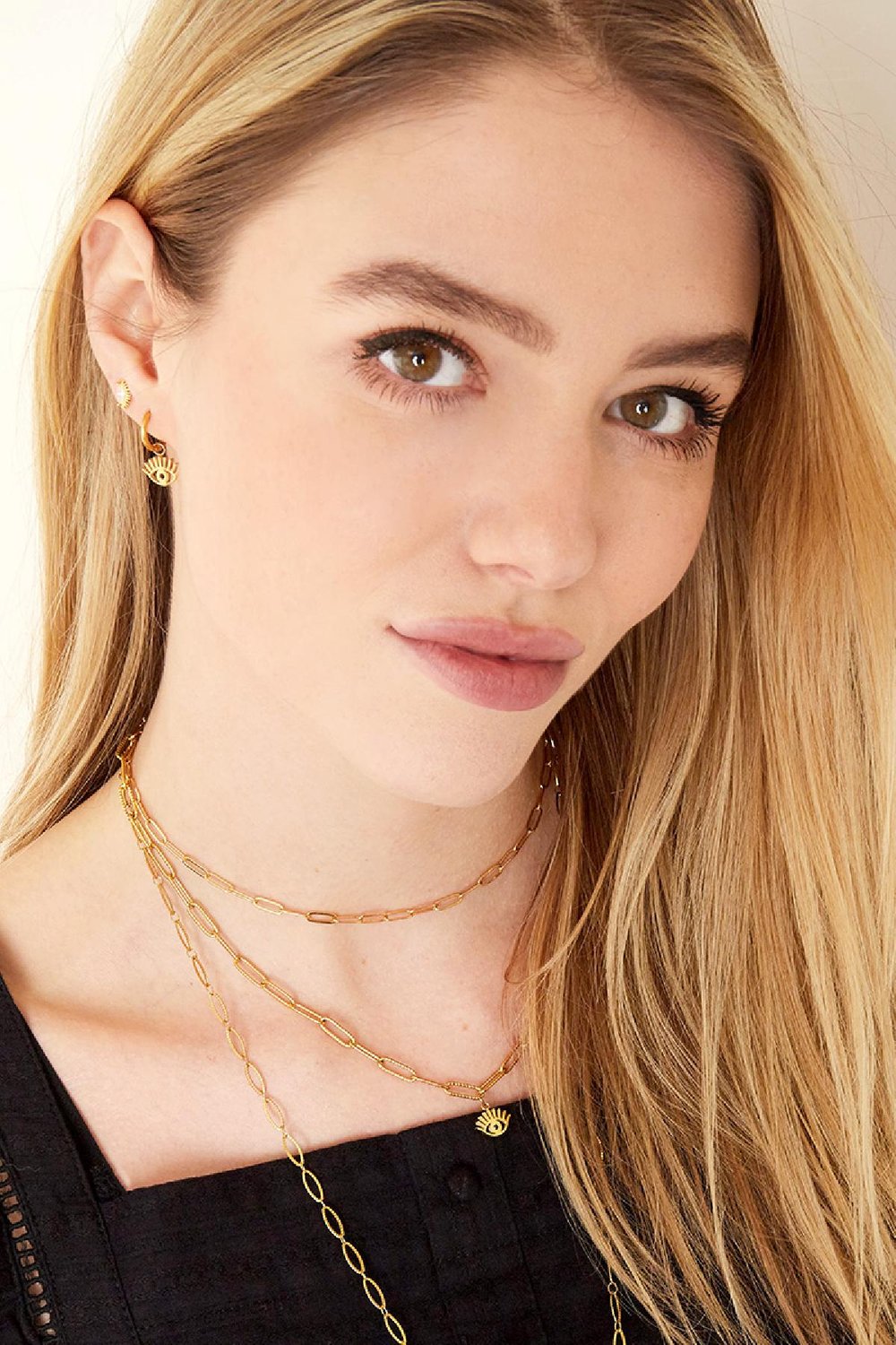 Halskette Surprise! Goldfarbe Edelstahl Bild4