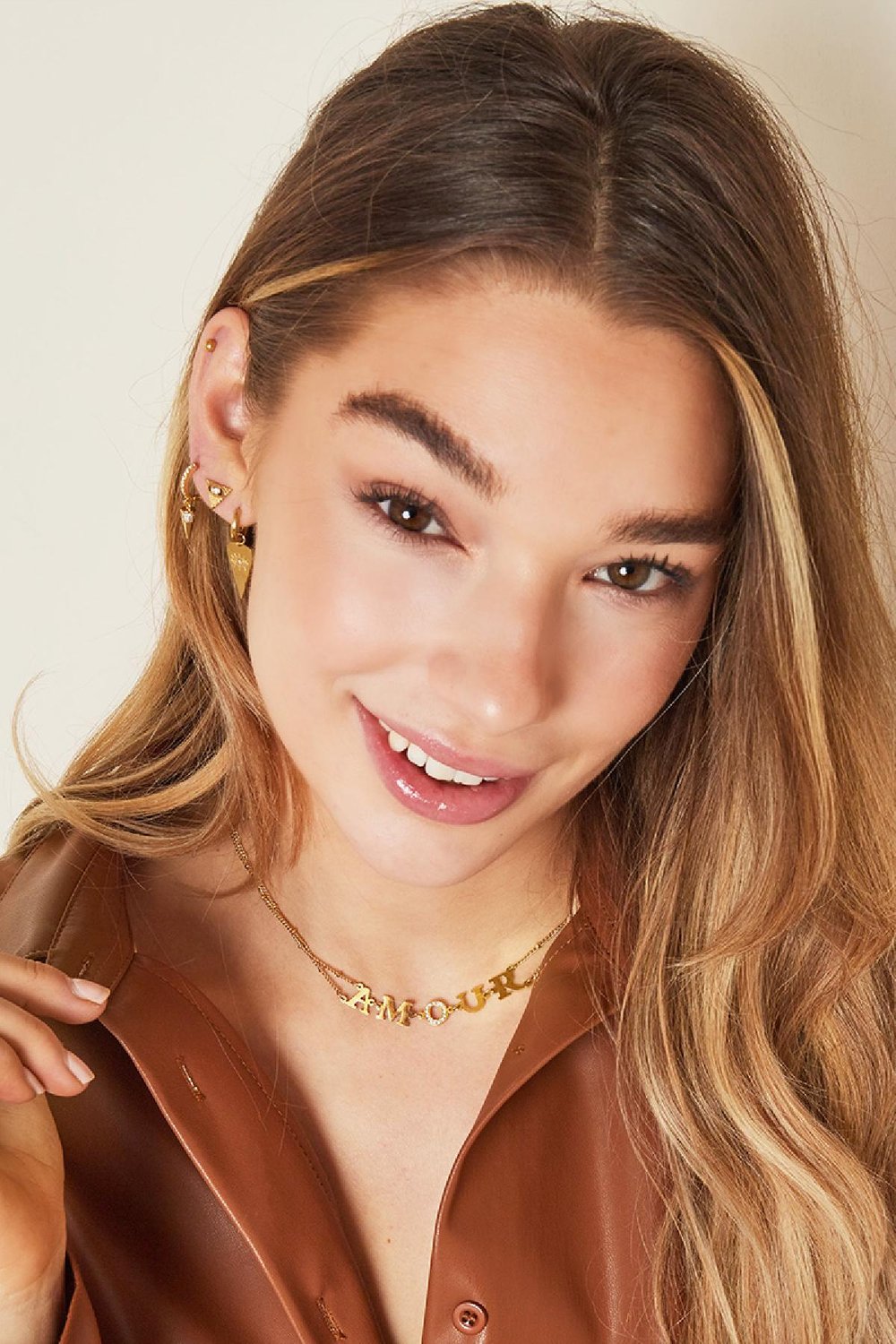 Collar Amour Link Color dorado Acero inoxidable Imagen2