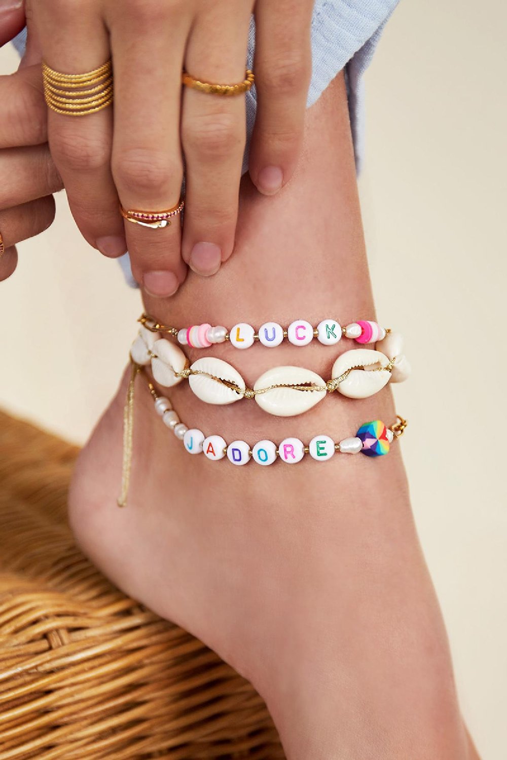 stainless steel anklet luck  Picture2