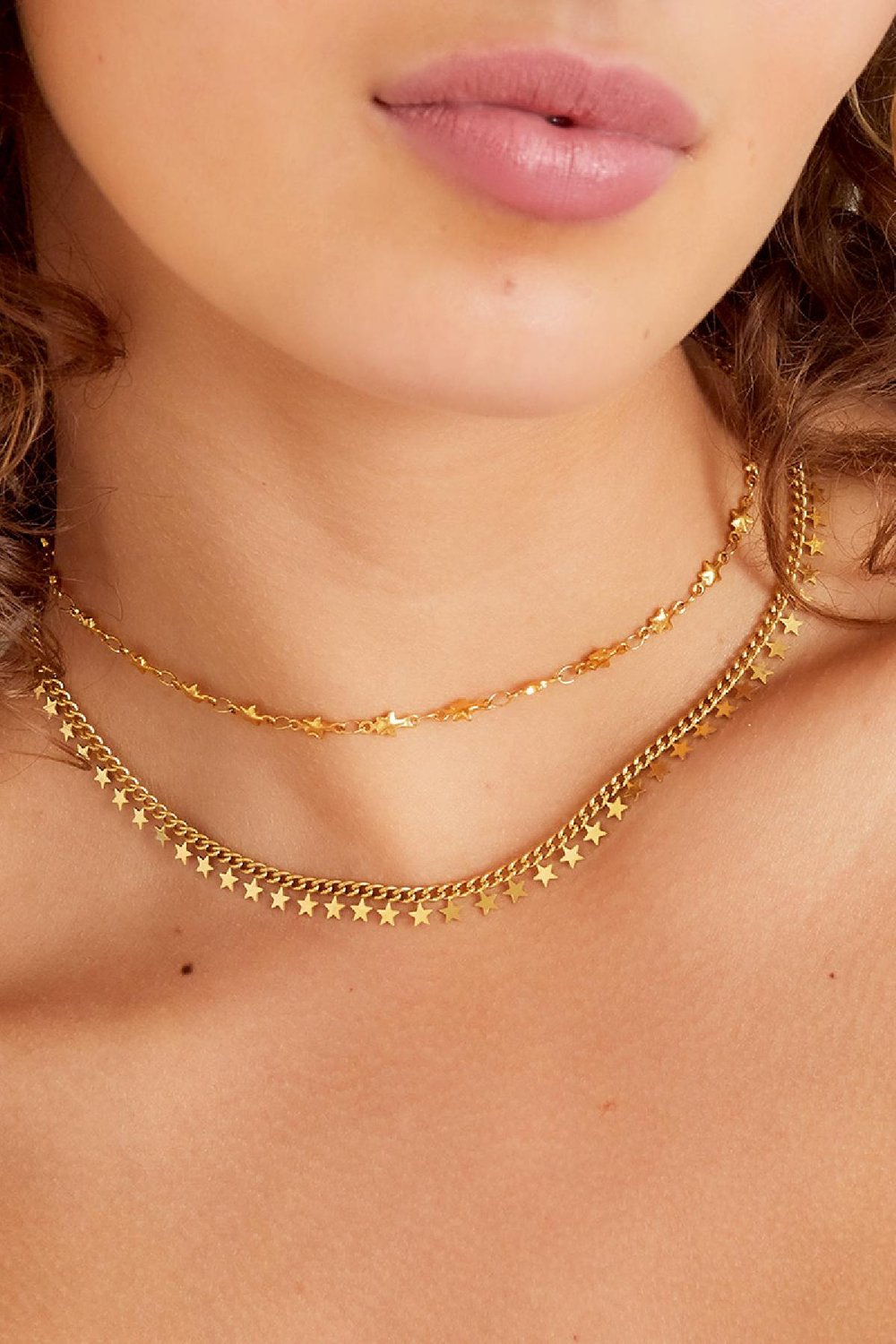 stainless steel necklace stars  Picture3