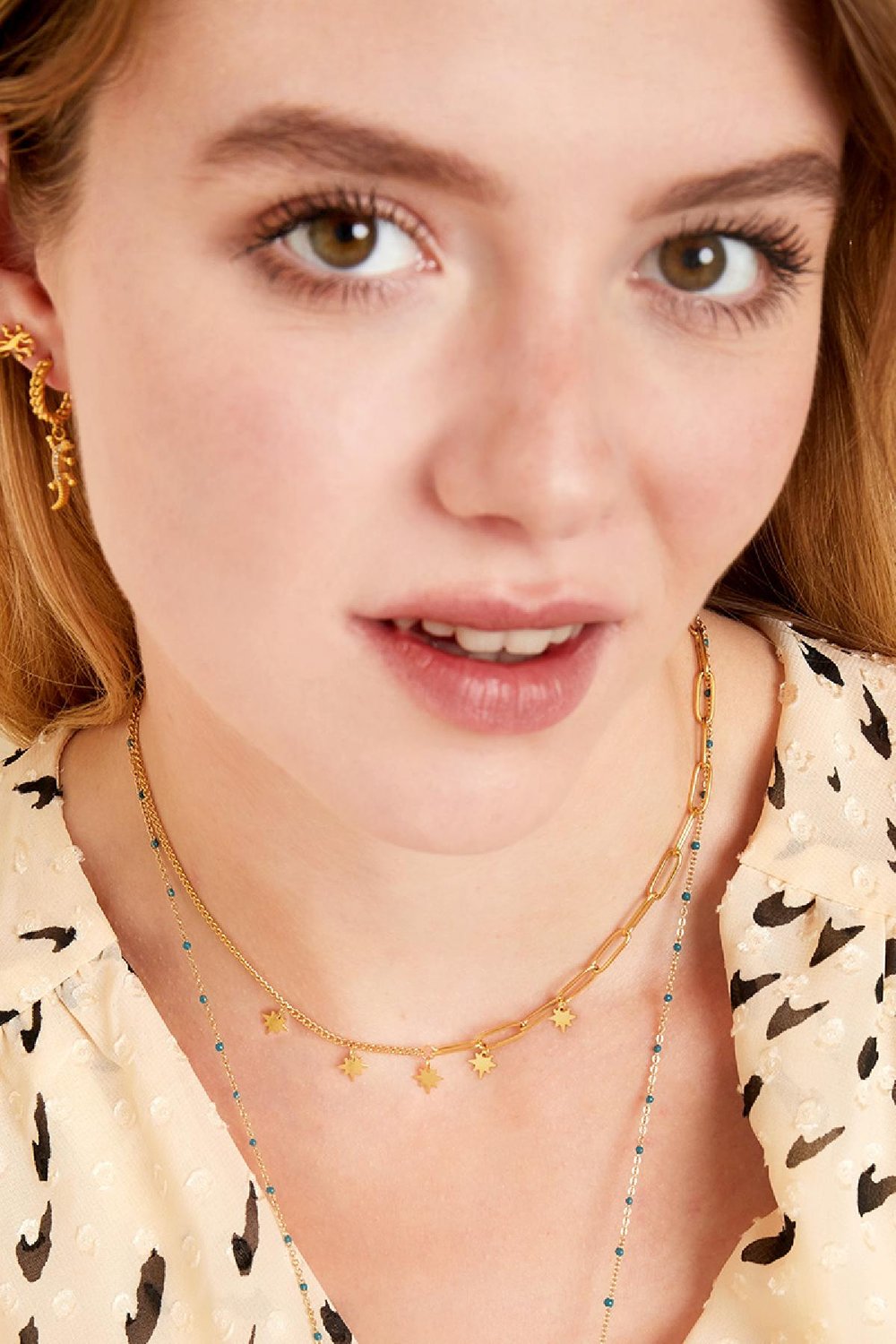 Collier étoiles en acier inoxydable Argenté Image3