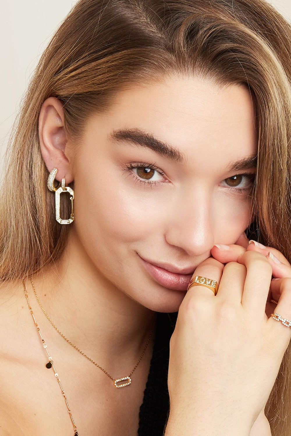 Stainless steel necklace Fuchsia Picture4