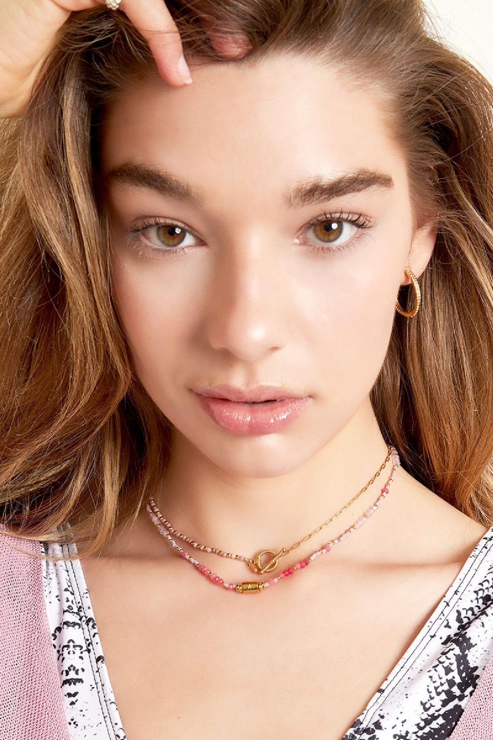 Collar de cuentas Rosa Stone Imagen2