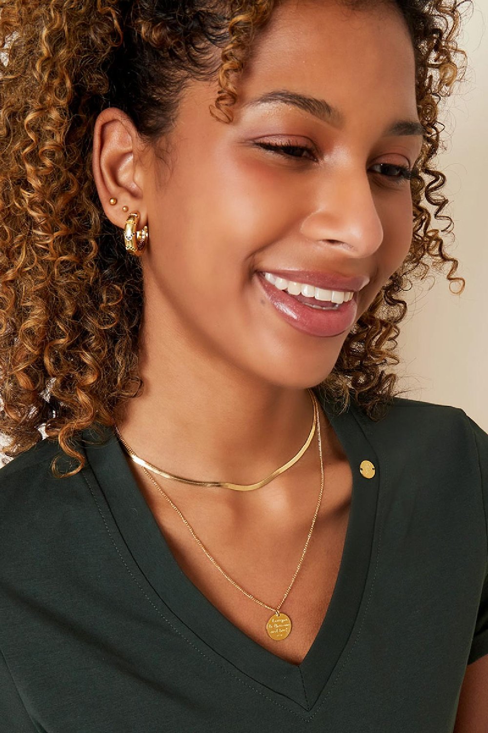 Halskette aus Edelstahl Silber Bild2