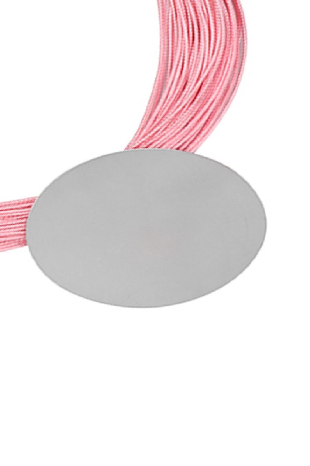 Necklace Big Circle Rosa Cobre Imagen2