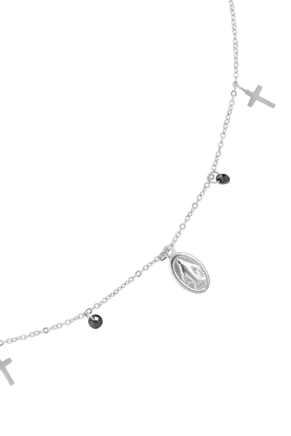 Ketting Faith Coin Zilver Stainless Steel Afbeelding2