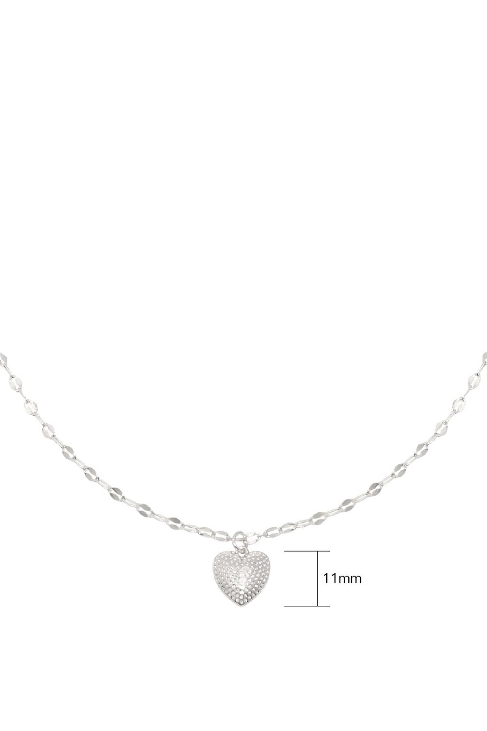 Necklace Endless Love Silver Color Copper Picture2