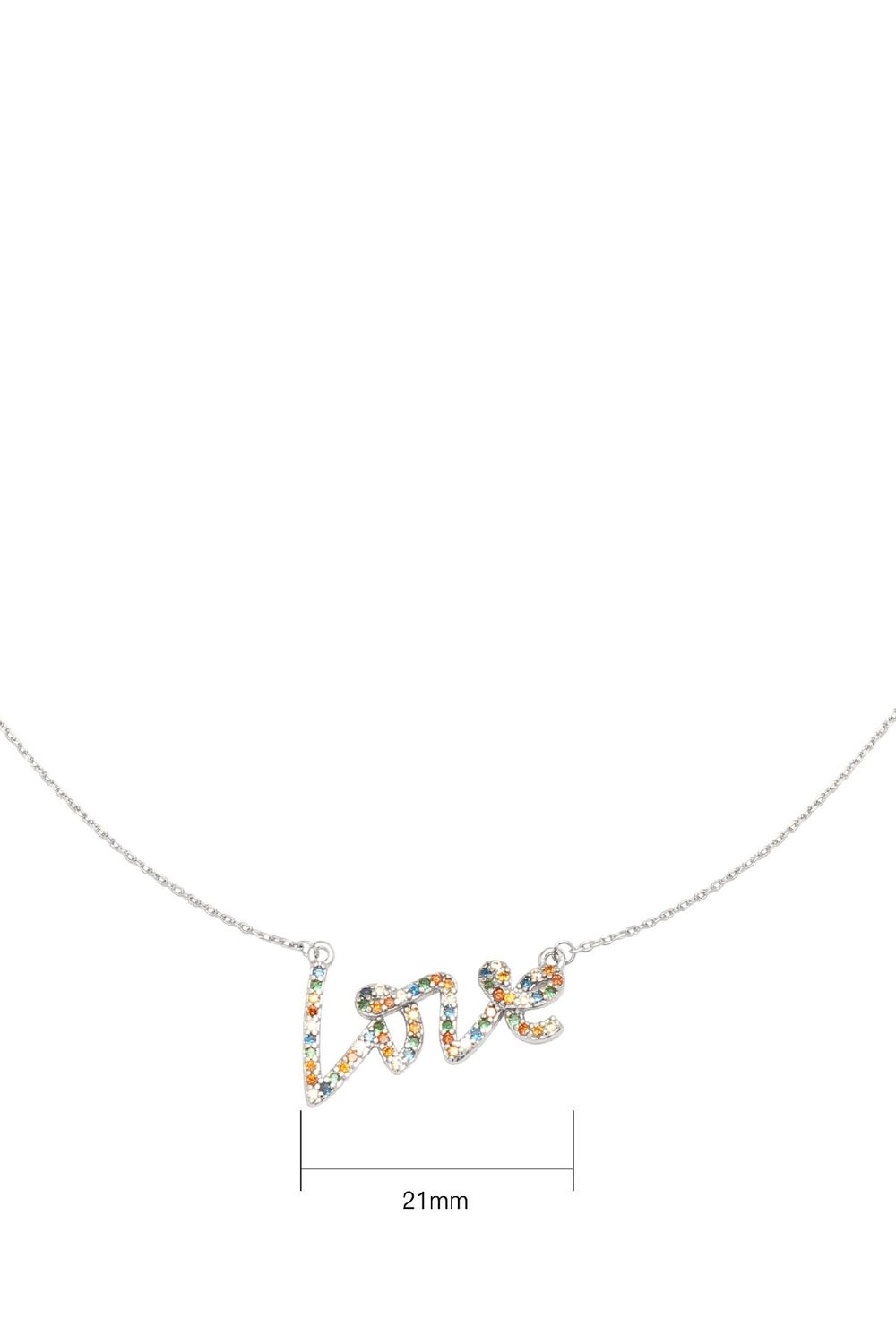 Collier Colorful Love Argenté Cuivré Image2