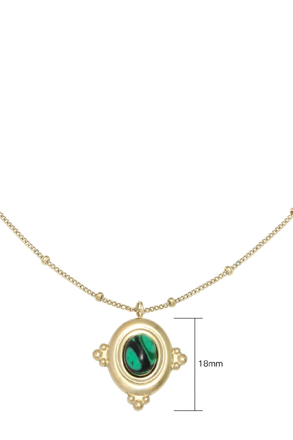 Collier Mystic Love Vert Acier inoxydable Image2