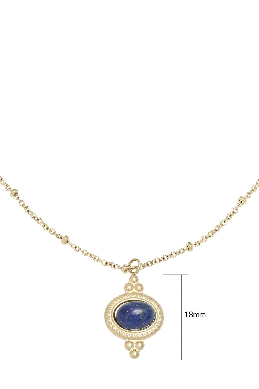 Ketting Mystic Jewel Blauw Stainless Steel One size Afbeelding2