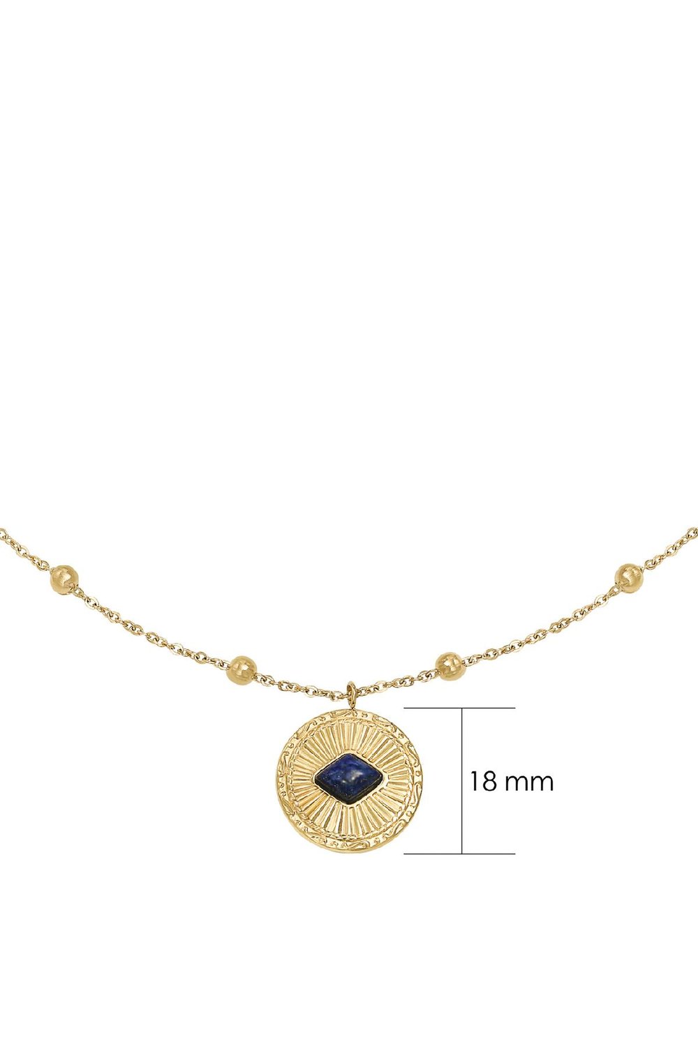 Halskette Proud to wear Blau Edelstahl Bild2