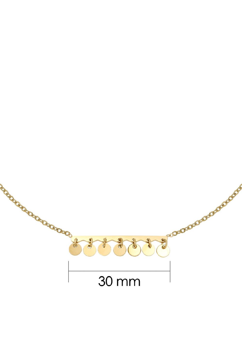 Collana Confetti Silver Color Stainless Steel Immagine2