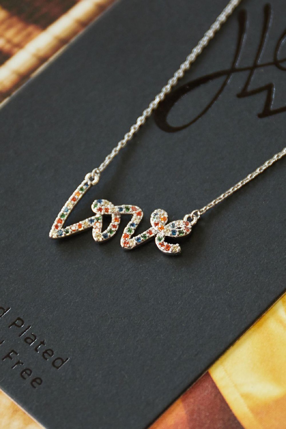 Collier Colorful Love Argenté Cuivré h5Image5