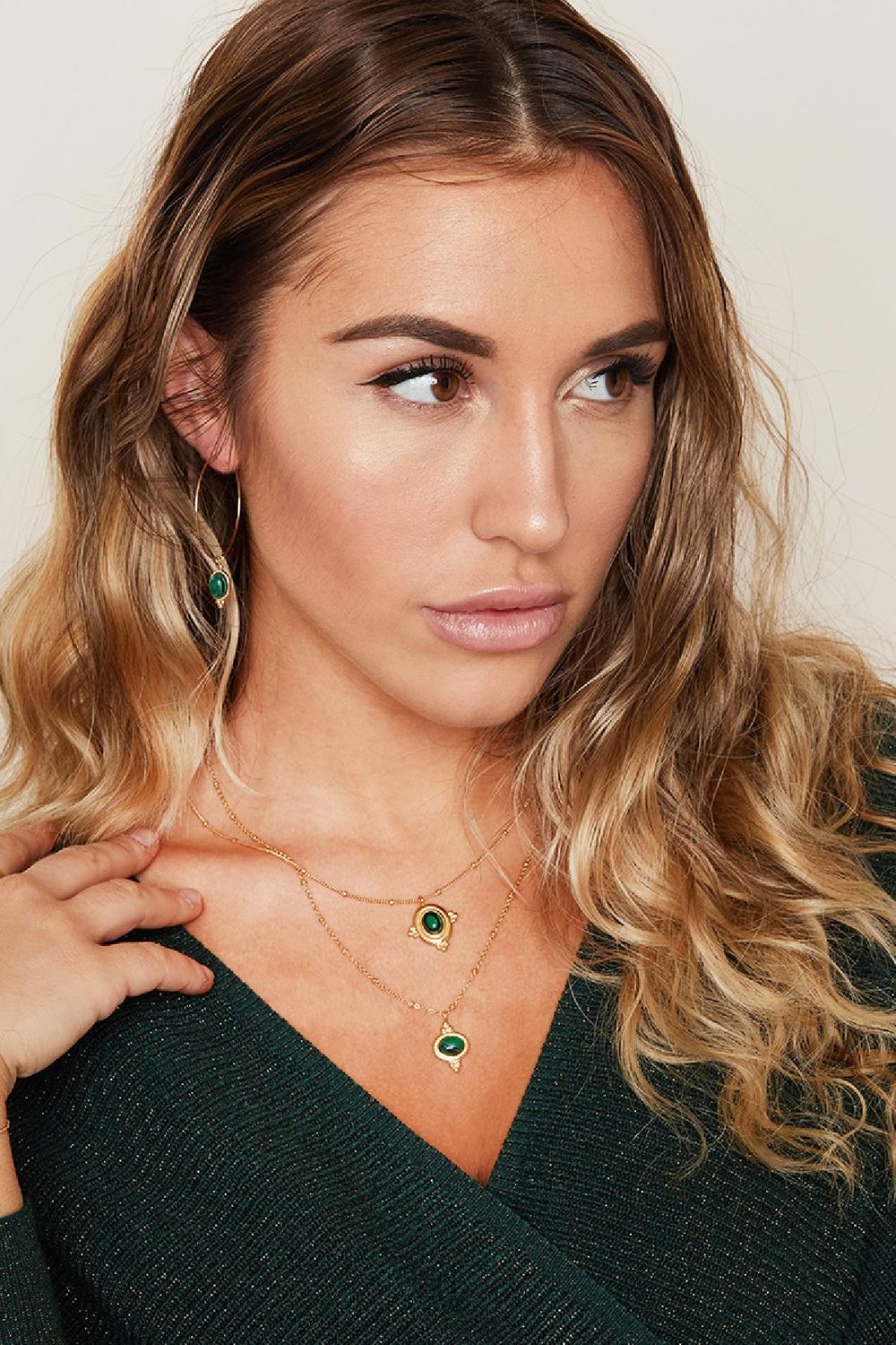 Collier Mystic Love Vert Acier inoxydable h5Image4