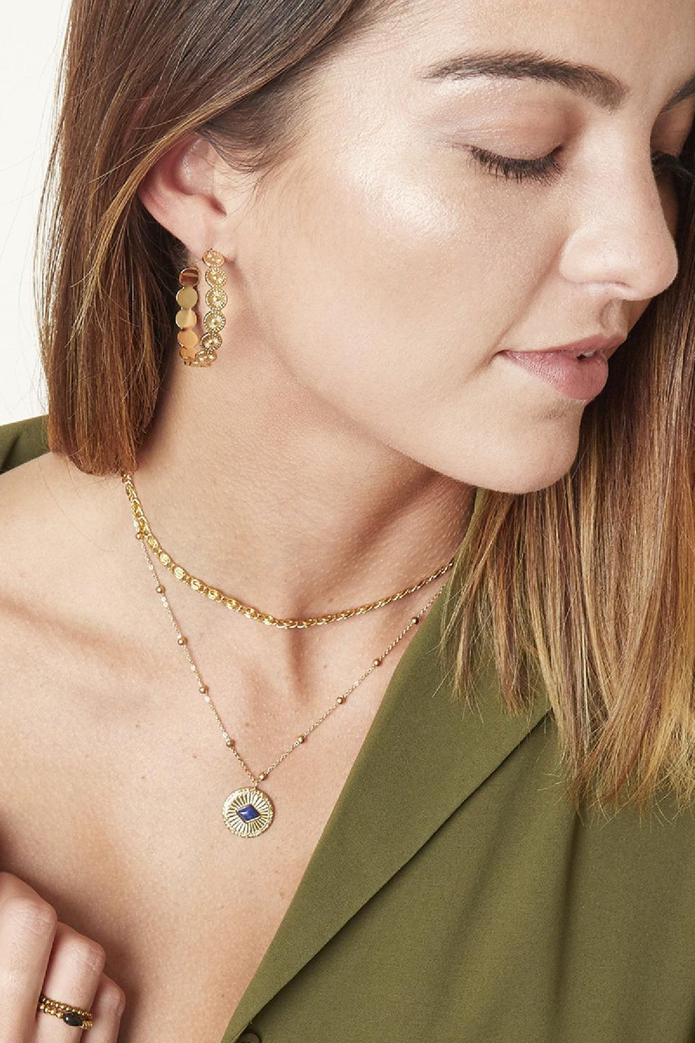 Halskette Proud to wear Blau Edelstahl Bild3