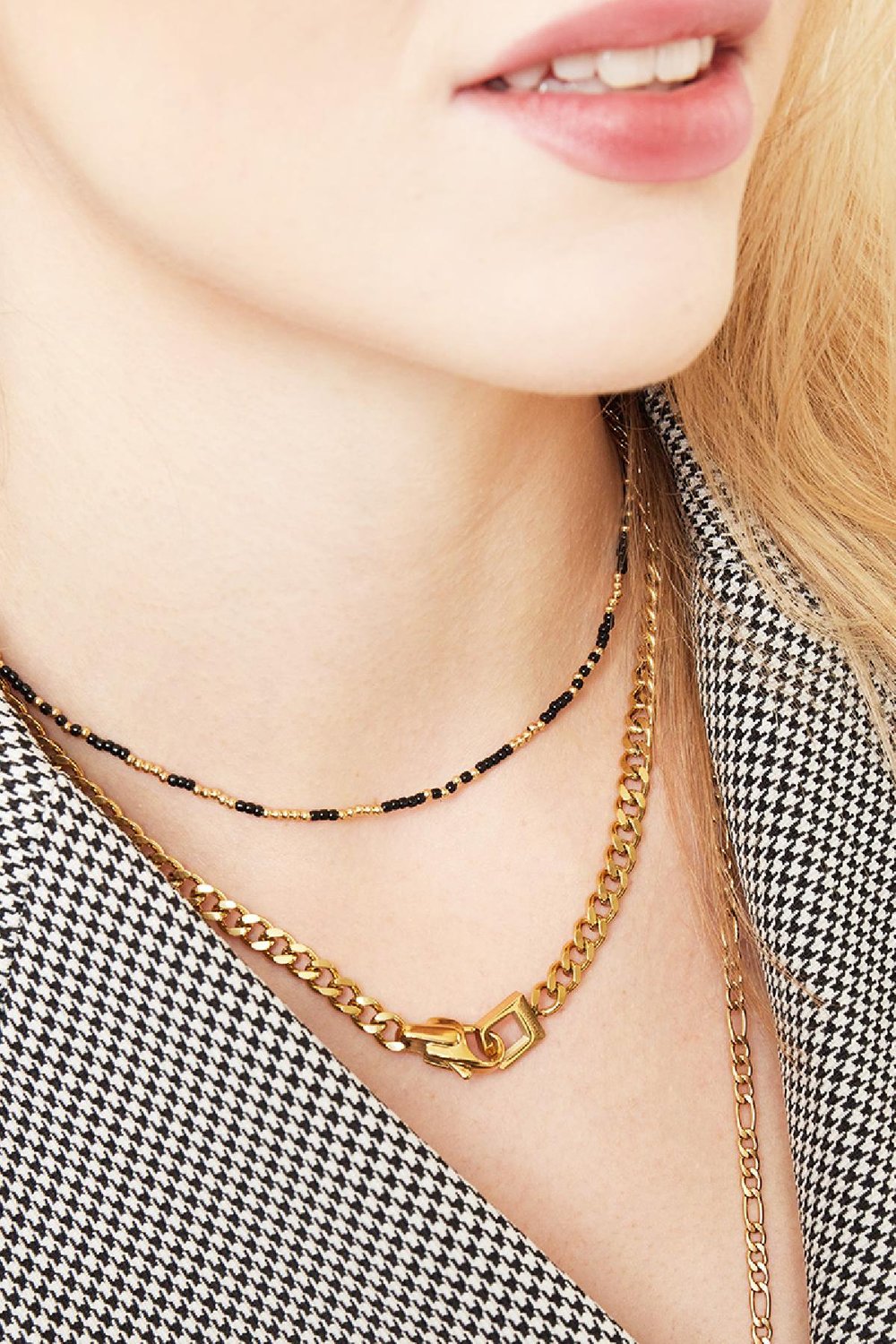 Collier Chain Lina Argenté Acier inoxydable h5Image3