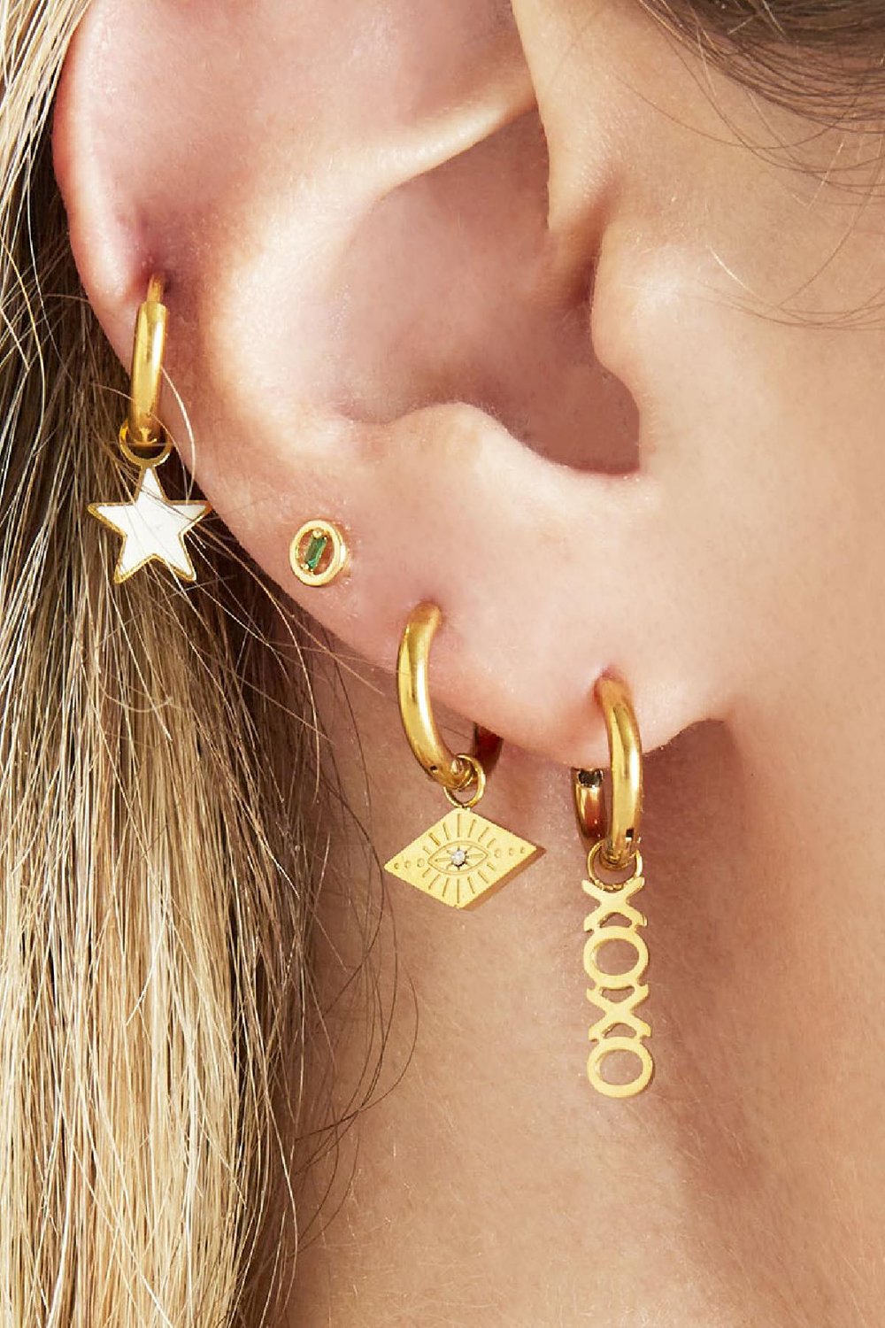 DIY Charm XOXO Plata Acero inoxidable Imagen2