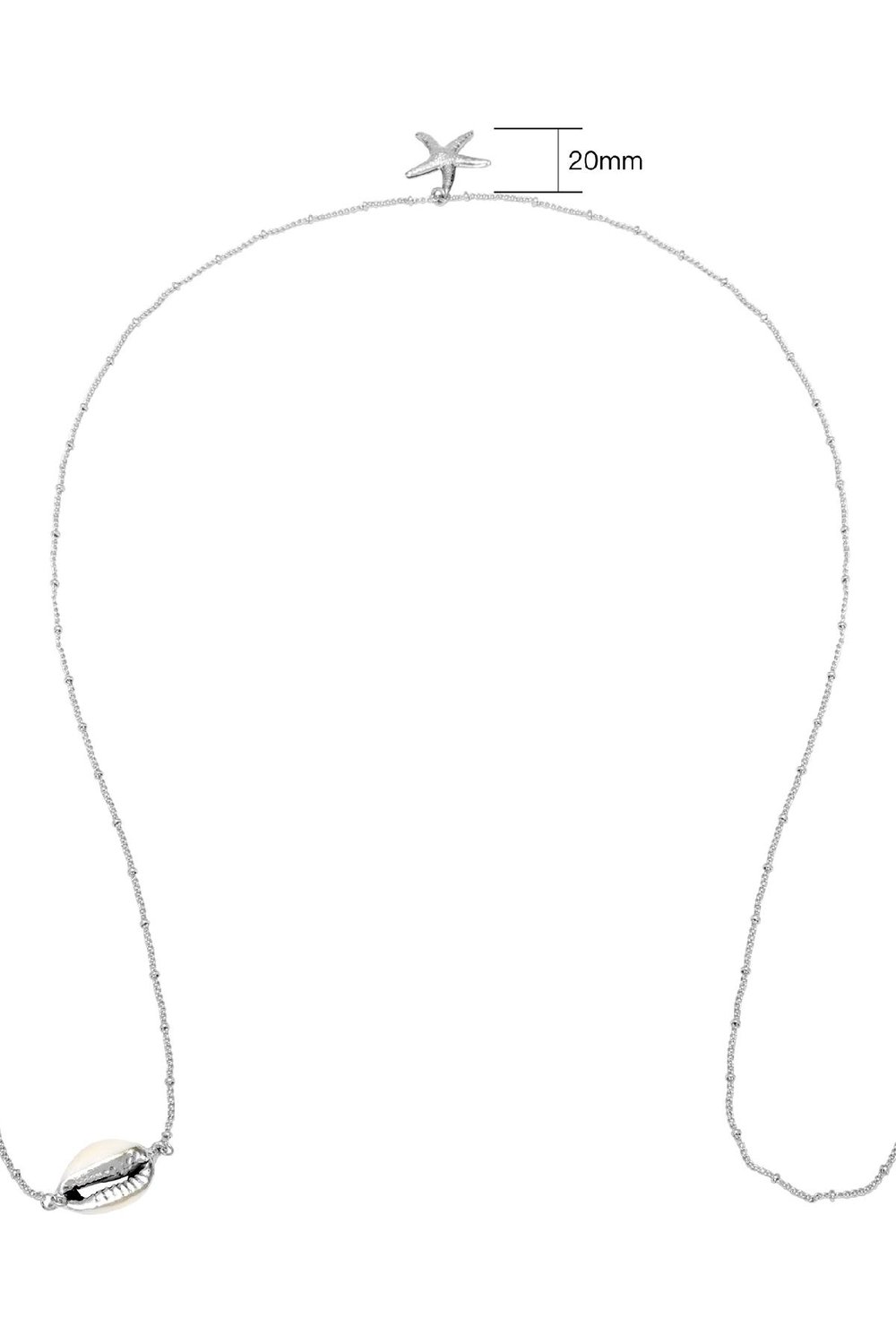 Brillenkoord Beach Girl Zilver Koper Afbeelding2