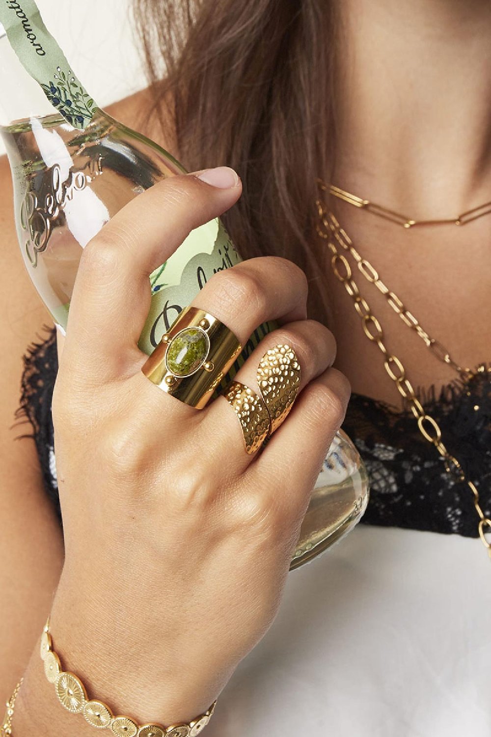 Bague Apollo Orange Acier inoxydable One size h5Image3