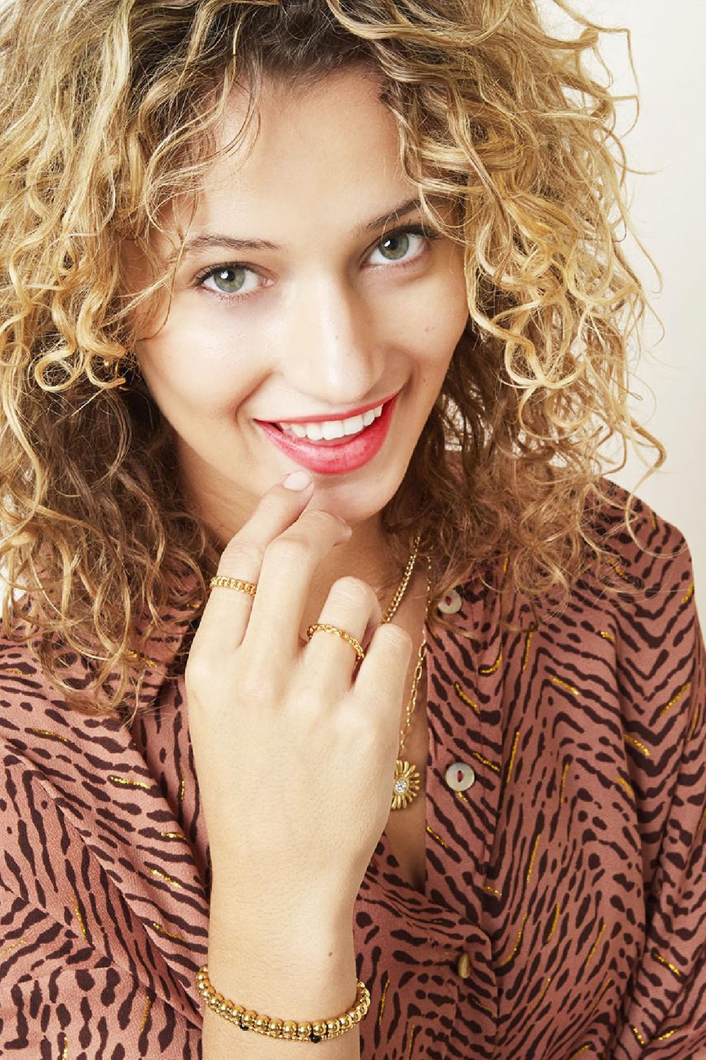 Ring Connected Goldfarbe Kupfer One size h5Bild2