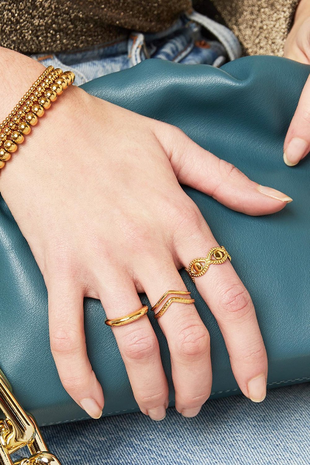 Bague Starry Sky Argenté Acier inoxydable 16 Image3