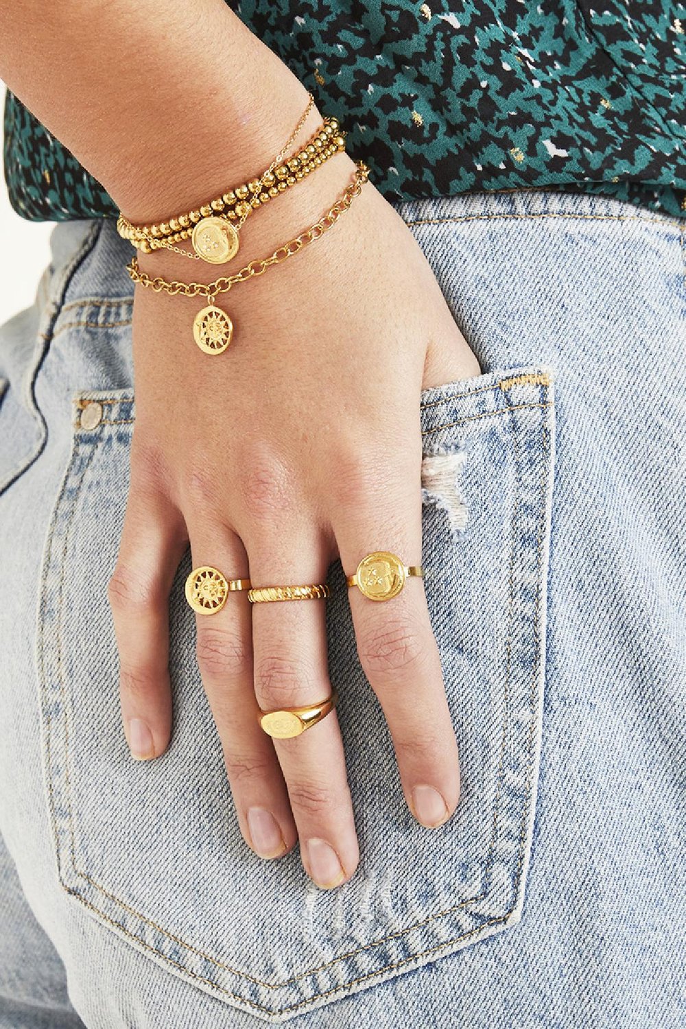 Ring Sunny Vibes Zilver Stainless Steel One size Afbeelding3