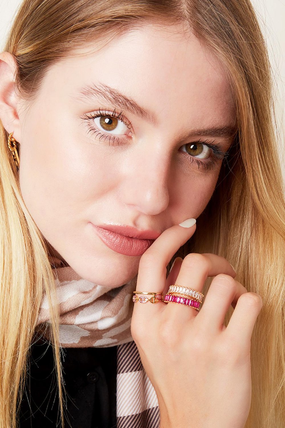 Verstellbarer Ring verriegelt Rot Kupfer One size h5Bild2