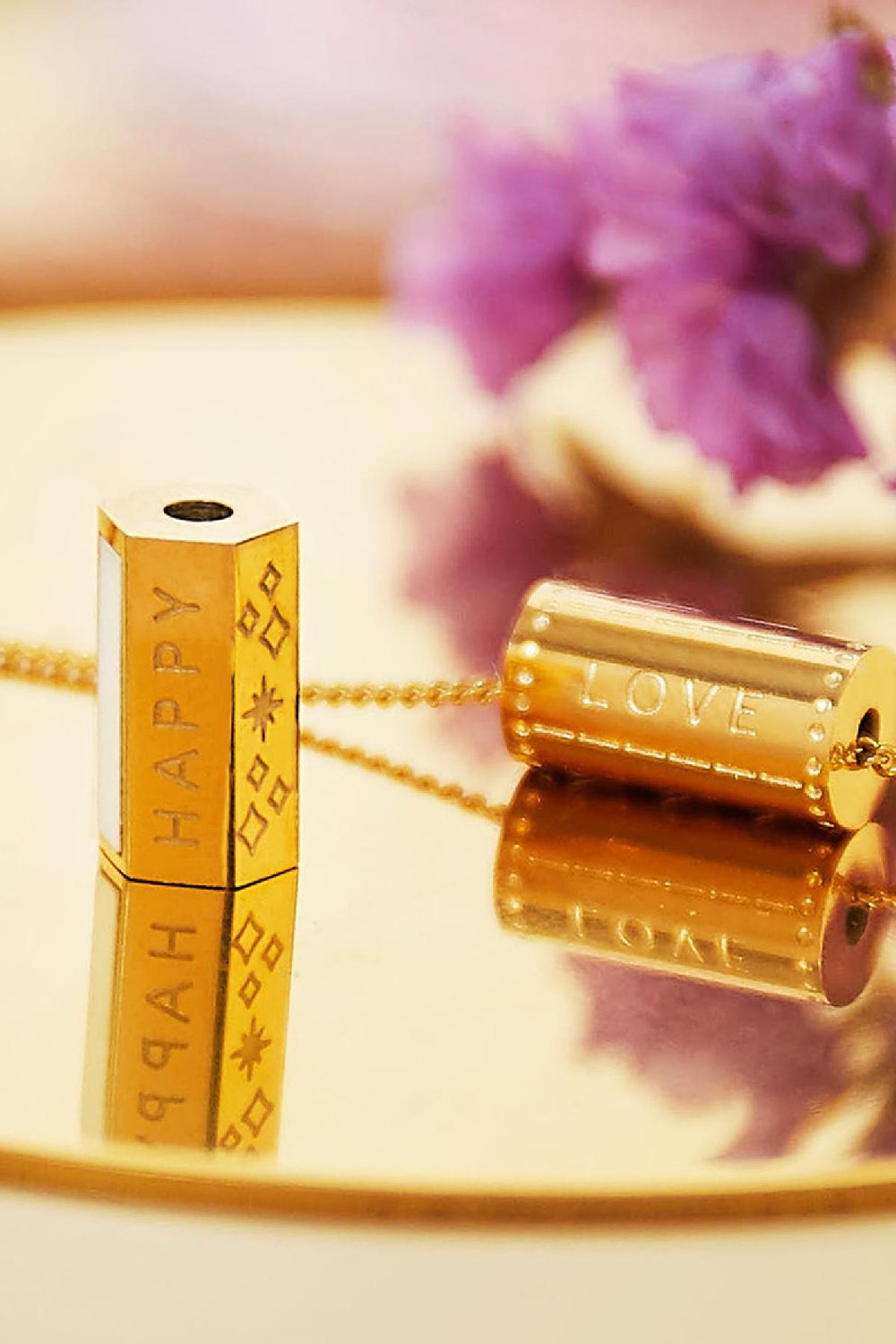 cuenta de acero inoxidable happy  h5Imagen2