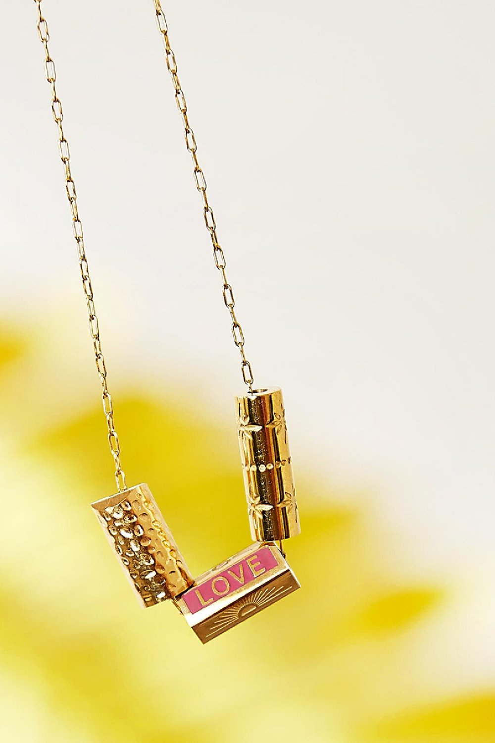 perle en acier inoxydable amour couleur or h5Image2