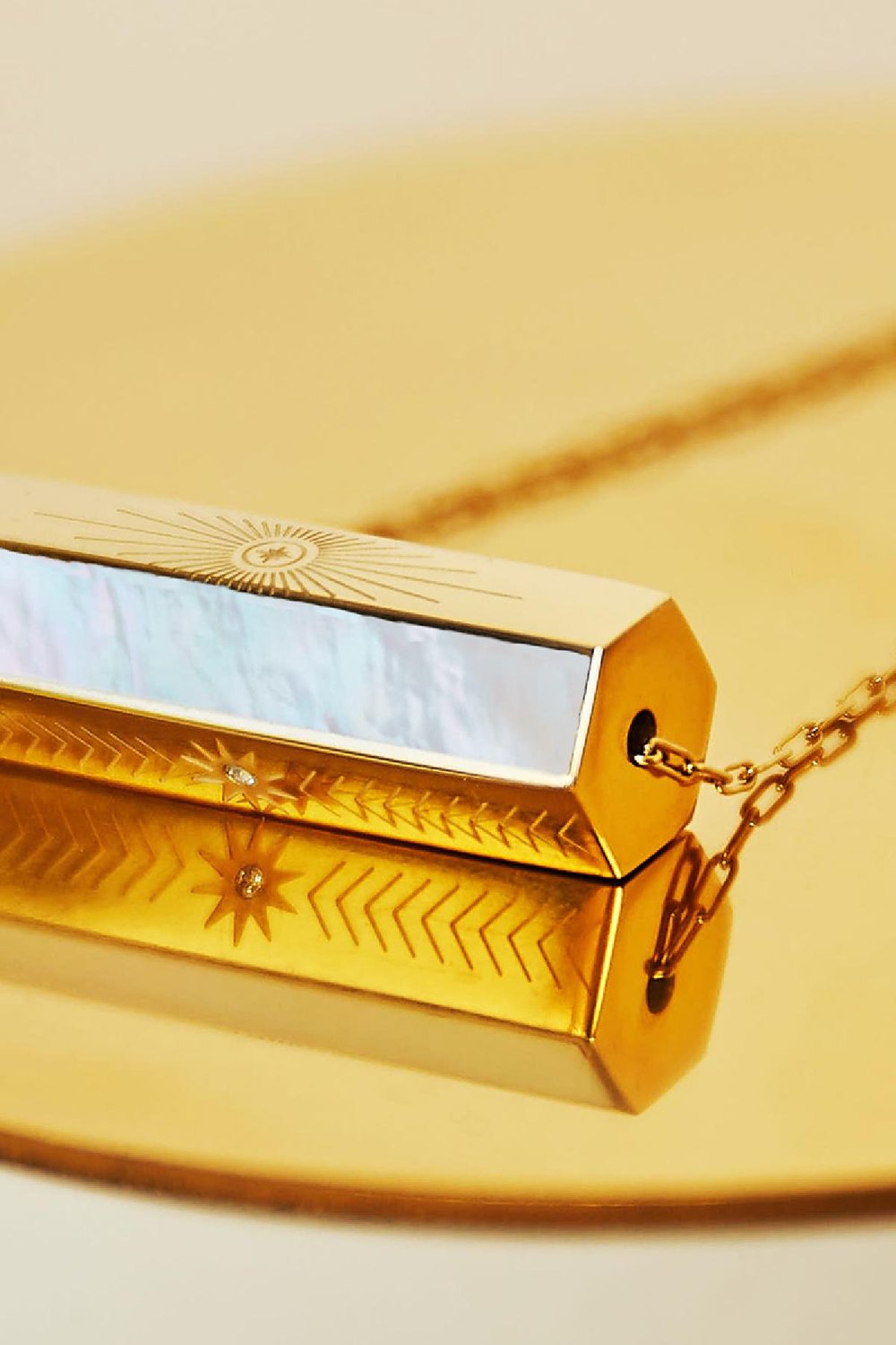 RVS kraal parelmoer Goud kleur Stainless Steel Afbeelding3