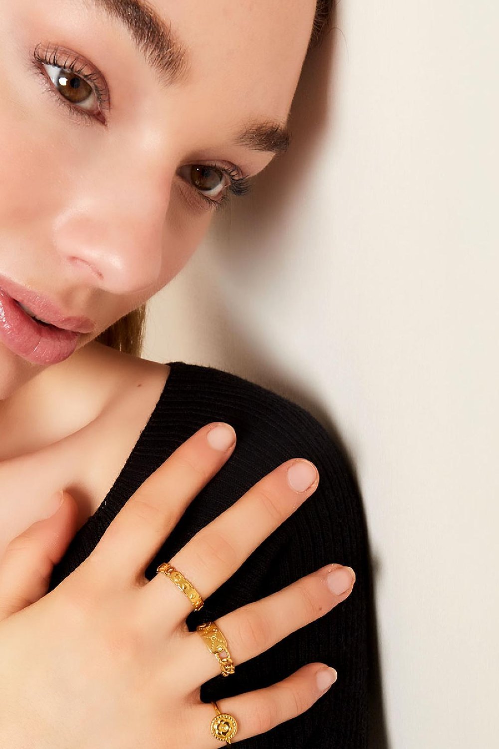 Adjustable stainless steel ring Silver Color One size Picture2